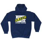 Clarke V2 Surname Thing - Funny Novelty Hoodies Hoodie - 123t Australia | Funny T-Shirts Mugs Novelty Gifts