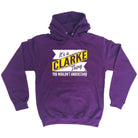 Clarke V2 Surname Thing - Funny Novelty Hoodies Hoodie - 123t Australia | Funny T-Shirts Mugs Novelty Gifts