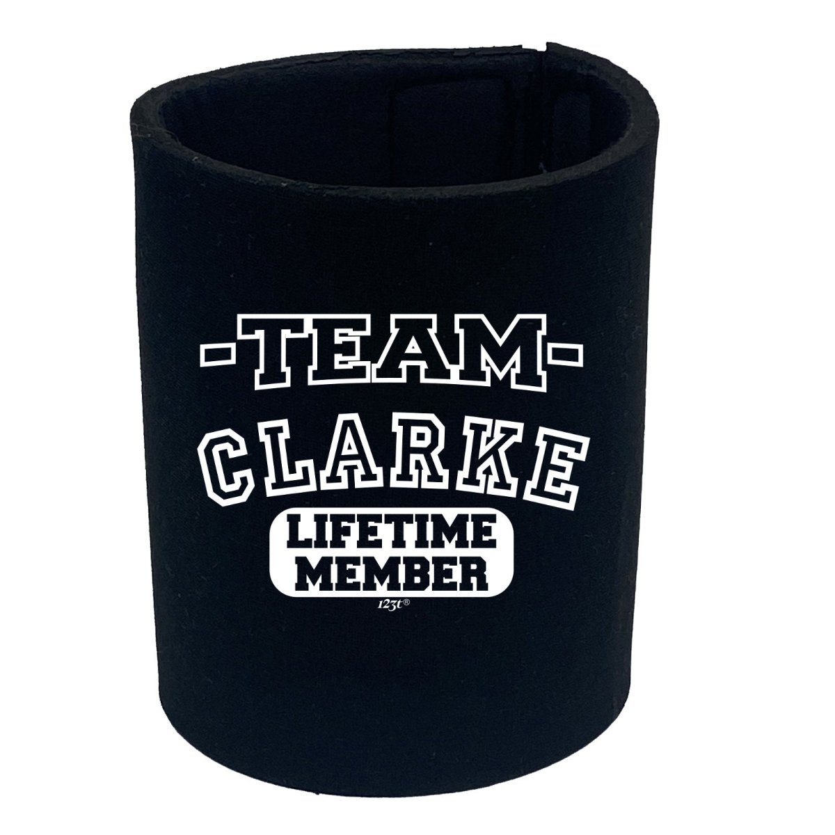 Clarke V2 Team Lifetime Member - Funny Novelty Stubby Holder - 123t Australia | Funny T-Shirts Mugs Novelty Gifts
