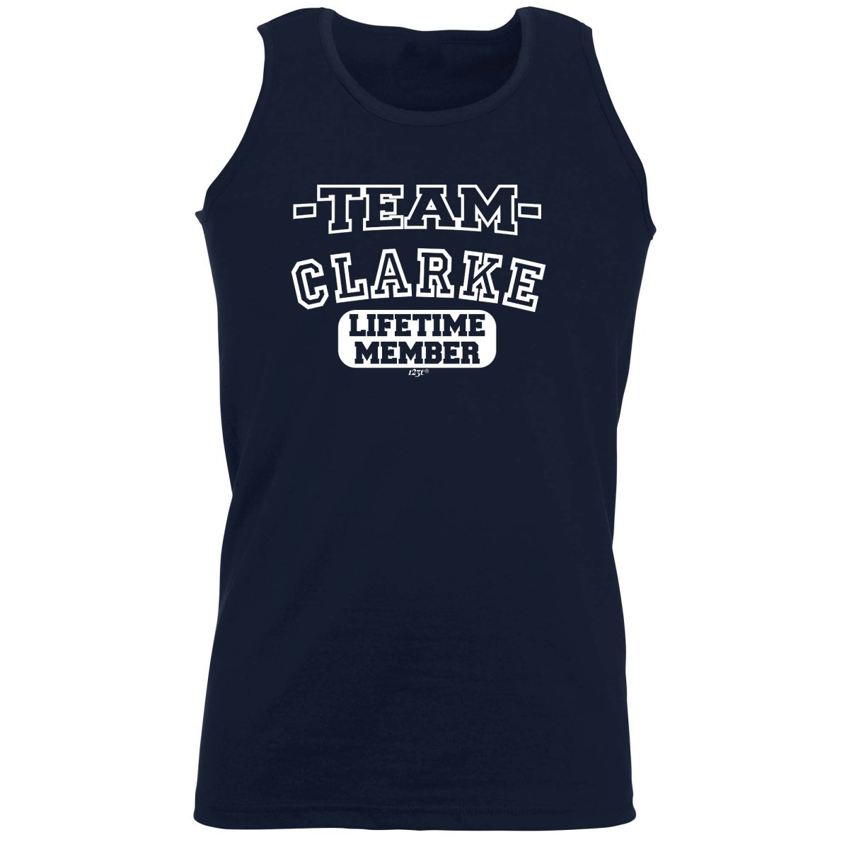 Clarke V2 Team Lifetime Member - Funny Novelty Vest Singlet Unisex Tank Top - 123t Australia | Funny T-Shirts Mugs Novelty Gifts