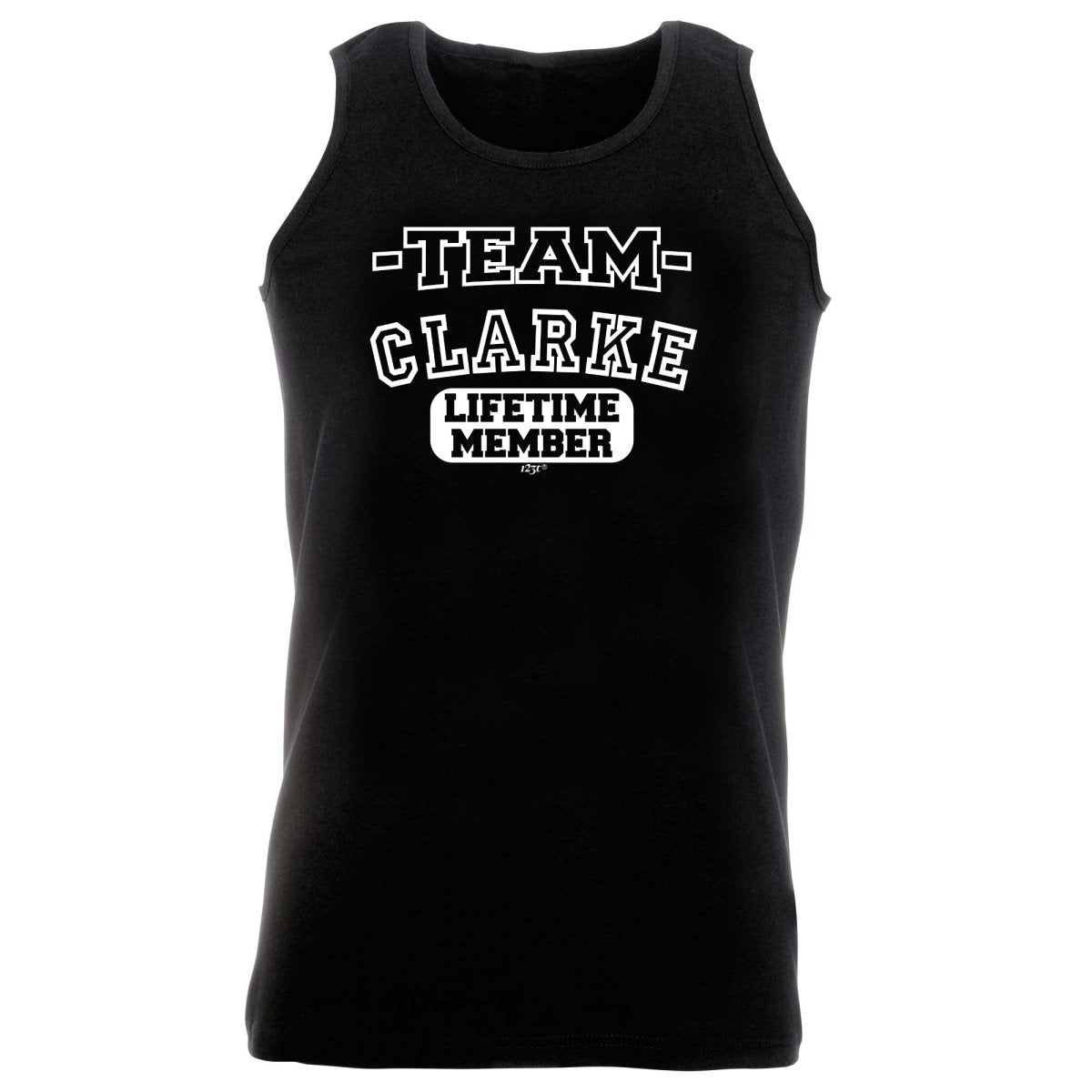 Clarke V2 Team Lifetime Member - Funny Novelty Vest Singlet Unisex Tank Top - 123t Australia | Funny T-Shirts Mugs Novelty Gifts