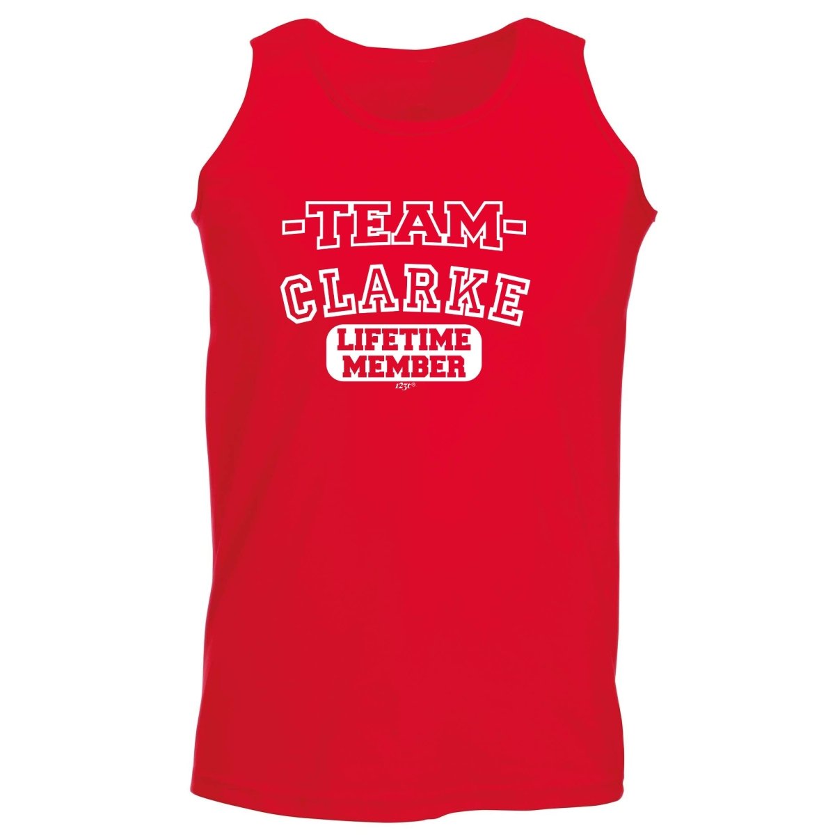 Clarke V2 Team Lifetime Member - Funny Novelty Vest Singlet Unisex Tank Top - 123t Australia | Funny T-Shirts Mugs Novelty Gifts