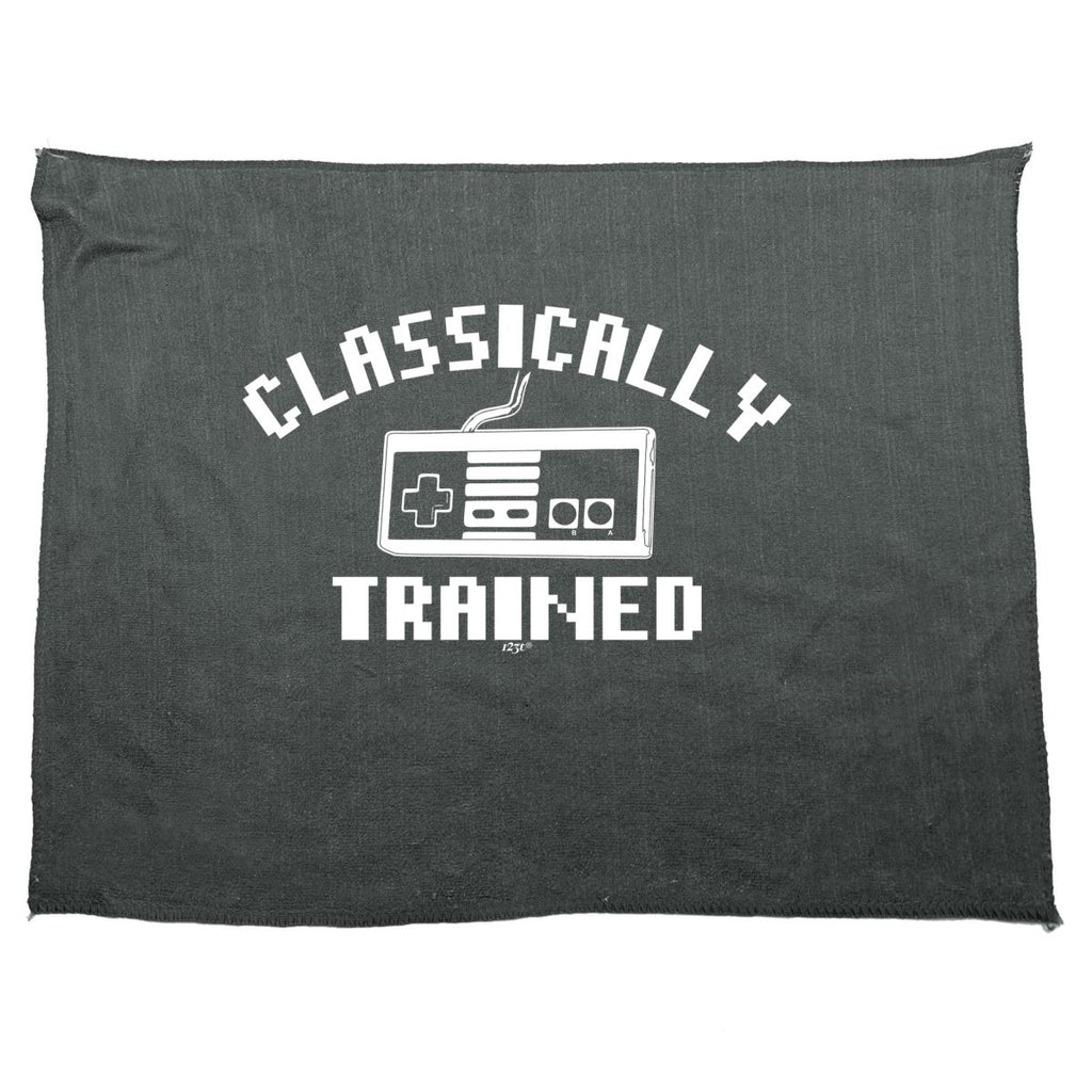 Classicly Trained Gamer Gaming - Funny Novelty Soft Sport Microfiber Towel - 123t Australia | Funny T-Shirts Mugs Novelty Gifts
