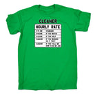 Cleaner Hourly Rate - Mens Funny T-Shirt Tshirts - 123t Australia | Funny T-Shirts Mugs Novelty Gifts