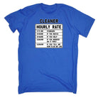 Cleaner Hourly Rate - Mens Funny T-Shirt Tshirts - 123t Australia | Funny T-Shirts Mugs Novelty Gifts