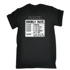 Cleaner Hourly Rate - Mens Funny T-Shirt Tshirts - 123t Australia | Funny T-Shirts Mugs Novelty Gifts