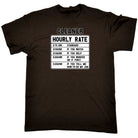 Cleaner Hourly Rate - Mens Funny T-Shirt Tshirts - 123t Australia | Funny T-Shirts Mugs Novelty Gifts