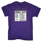 Cleaner Hourly Rate - Mens Funny T-Shirt Tshirts - 123t Australia | Funny T-Shirts Mugs Novelty Gifts