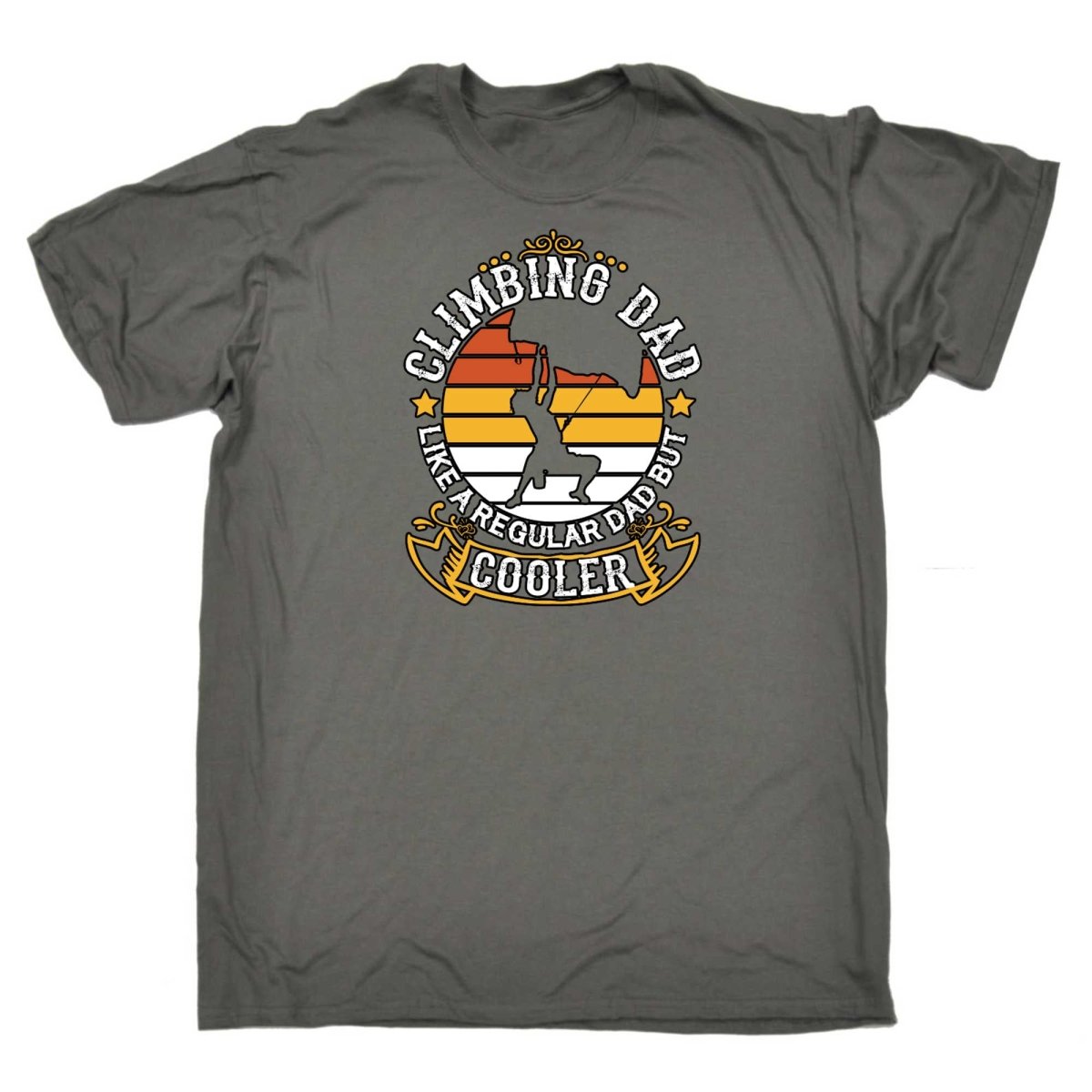Climbing Dad Like A Regular Dad But Cooler - Mens Funny T-Shirt Tshirts - 123t Australia | Funny T-Shirts Mugs Novelty Gifts