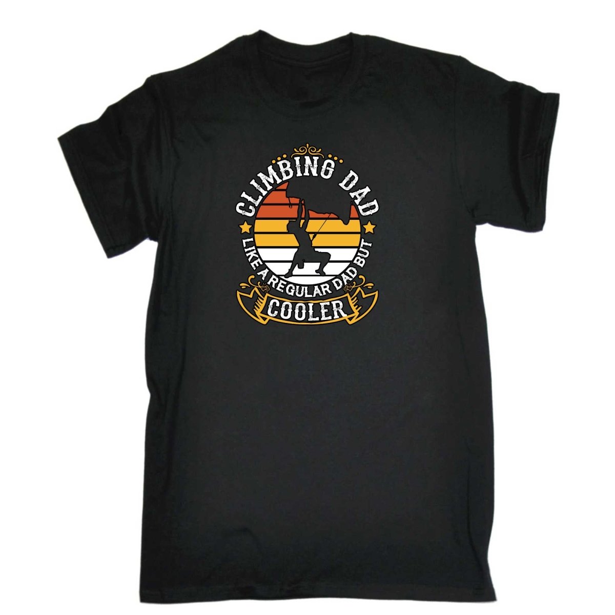 Climbing Dad Like A Regular Dad But Cooler - Mens Funny T-Shirt Tshirts - 123t Australia | Funny T-Shirts Mugs Novelty Gifts