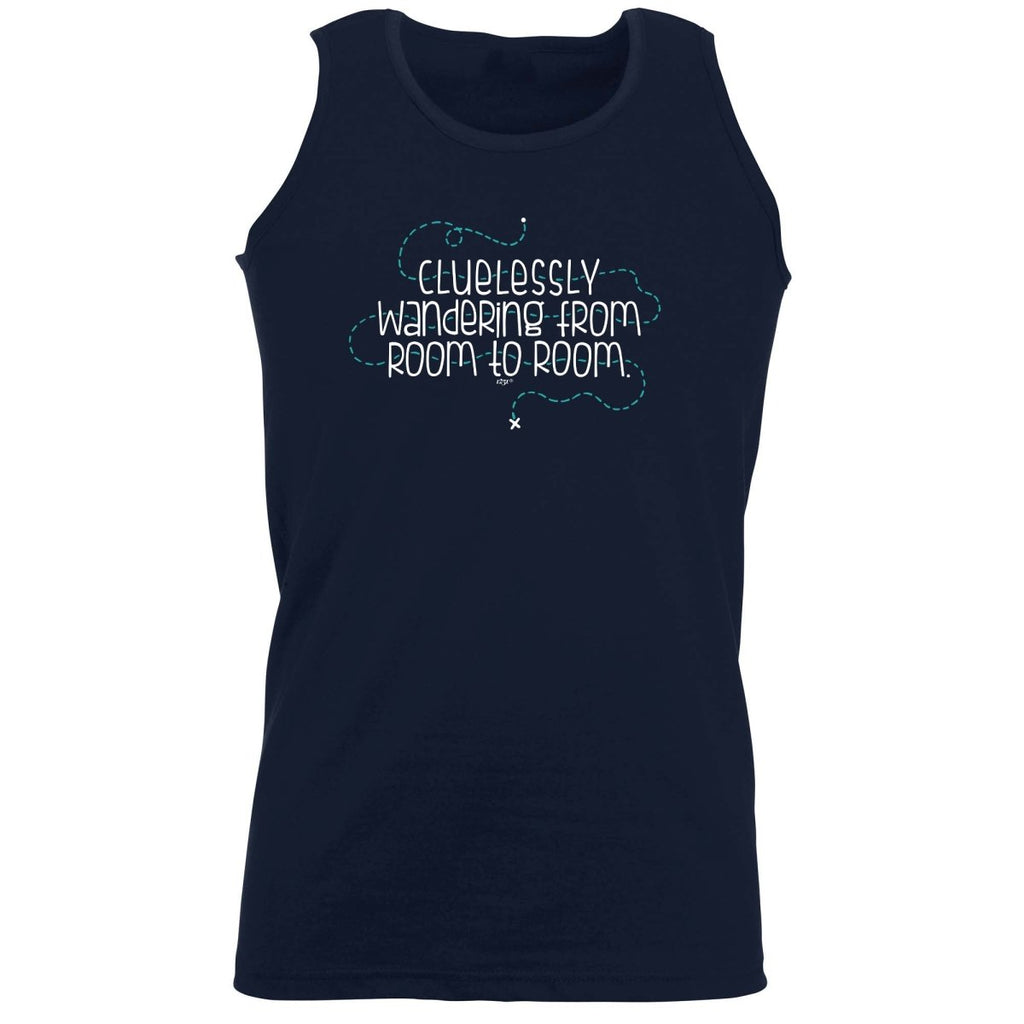 Clulessly Wandering From Room To Room - Funny Novelty Vest Singlet Unisex Tank Top - 123t Australia | Funny T-Shirts Mugs Novelty Gifts
