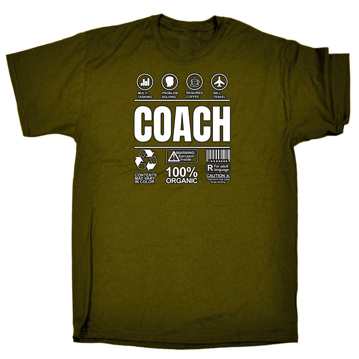 Coach Sarcastic Humour - Mens Funny T-Shirt Tshirts - 123t Australia | Funny T-Shirts Mugs Novelty Gifts