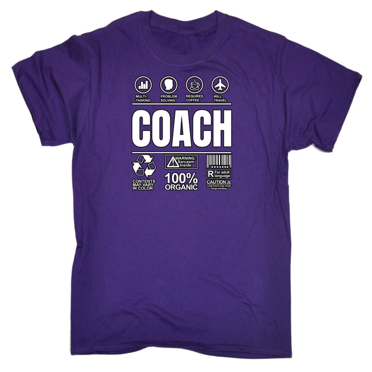 Coach Sarcastic Humour - Mens Funny T-Shirt Tshirts - 123t Australia | Funny T-Shirts Mugs Novelty Gifts