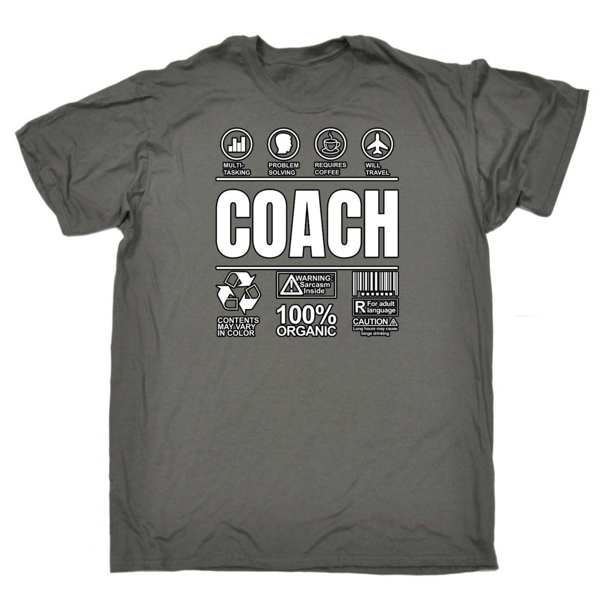 Coach Sarcastic Humour - Mens Funny T-Shirt Tshirts - 123t Australia | Funny T-Shirts Mugs Novelty Gifts