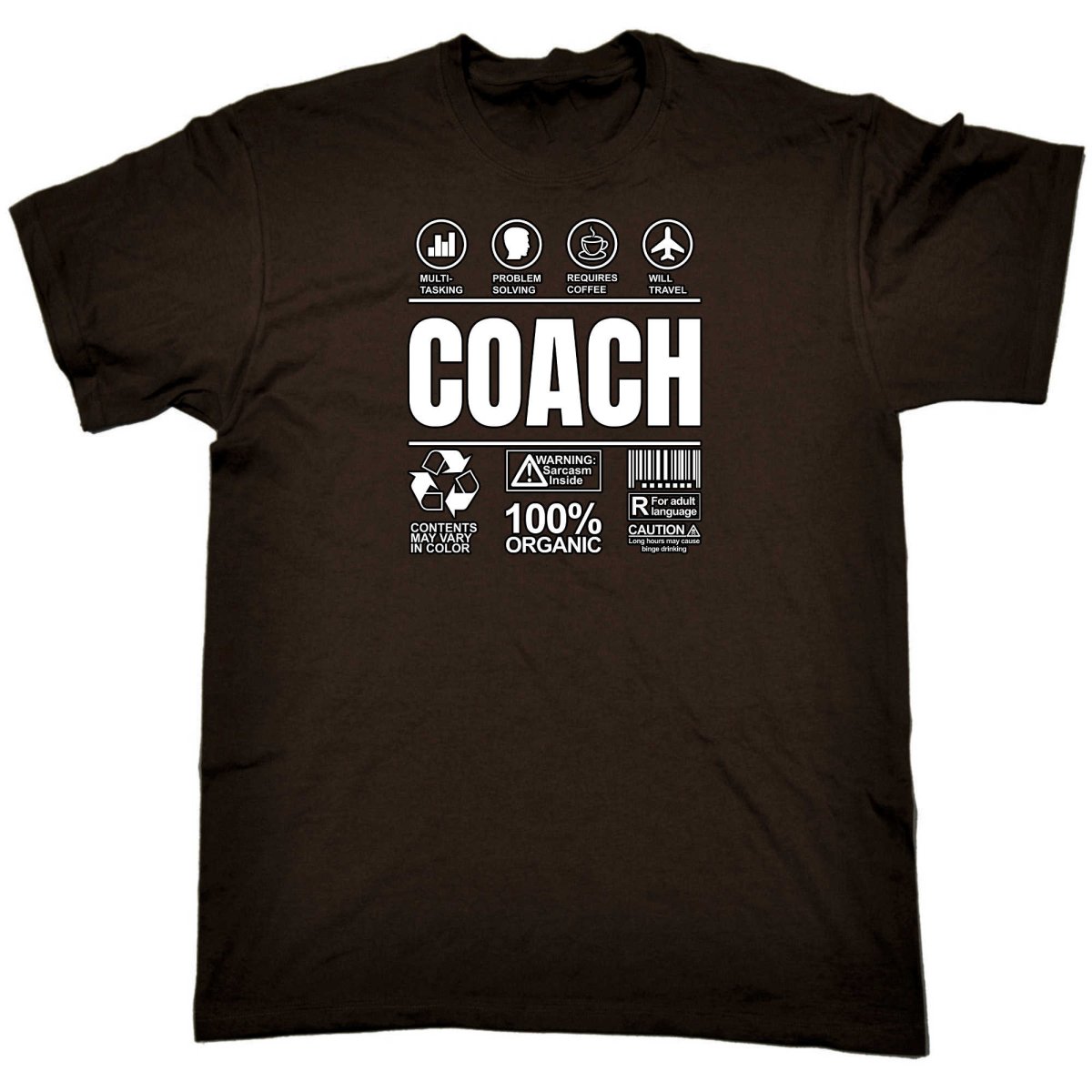 Coach Sarcastic Humour - Mens Funny T-Shirt Tshirts - 123t Australia | Funny T-Shirts Mugs Novelty Gifts