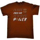 Coffee Gives Me Teacher Power - Mens Funny T-Shirt Tshirts Tee Shirt - 123t Australia | Funny T-Shirts Mugs Novelty Gifts