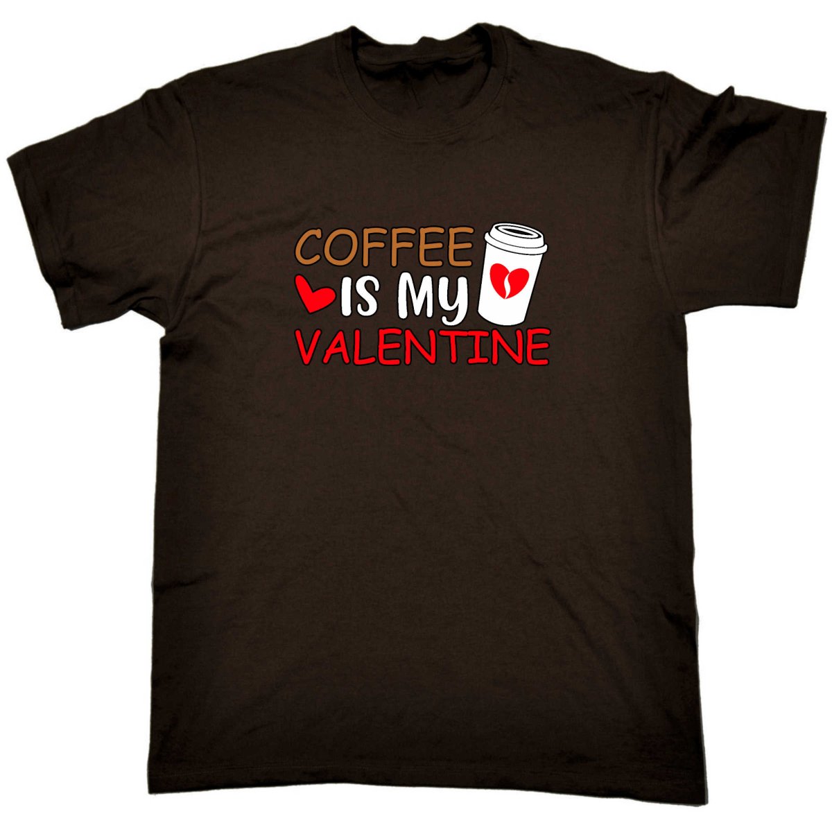 Coffee Is My Valentine Valentines Day - Mens Funny T-Shirt Tshirts - 123t Australia | Funny T-Shirts Mugs Novelty Gifts
