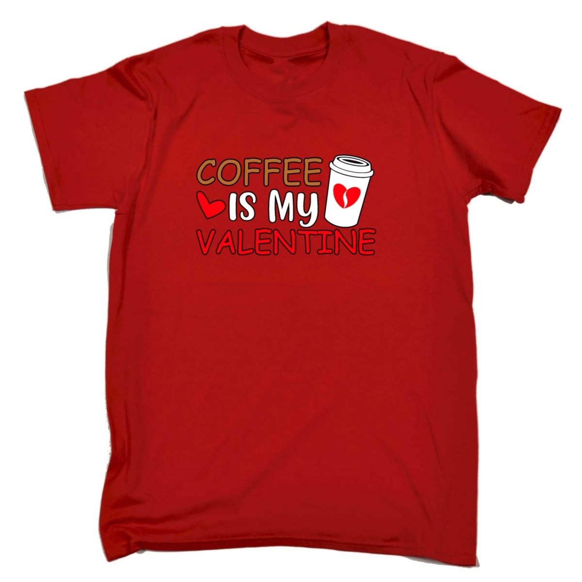 Coffee Is My Valentine Valentines Day - Mens Funny T-Shirt Tshirts - 123t Australia | Funny T-Shirts Mugs Novelty Gifts
