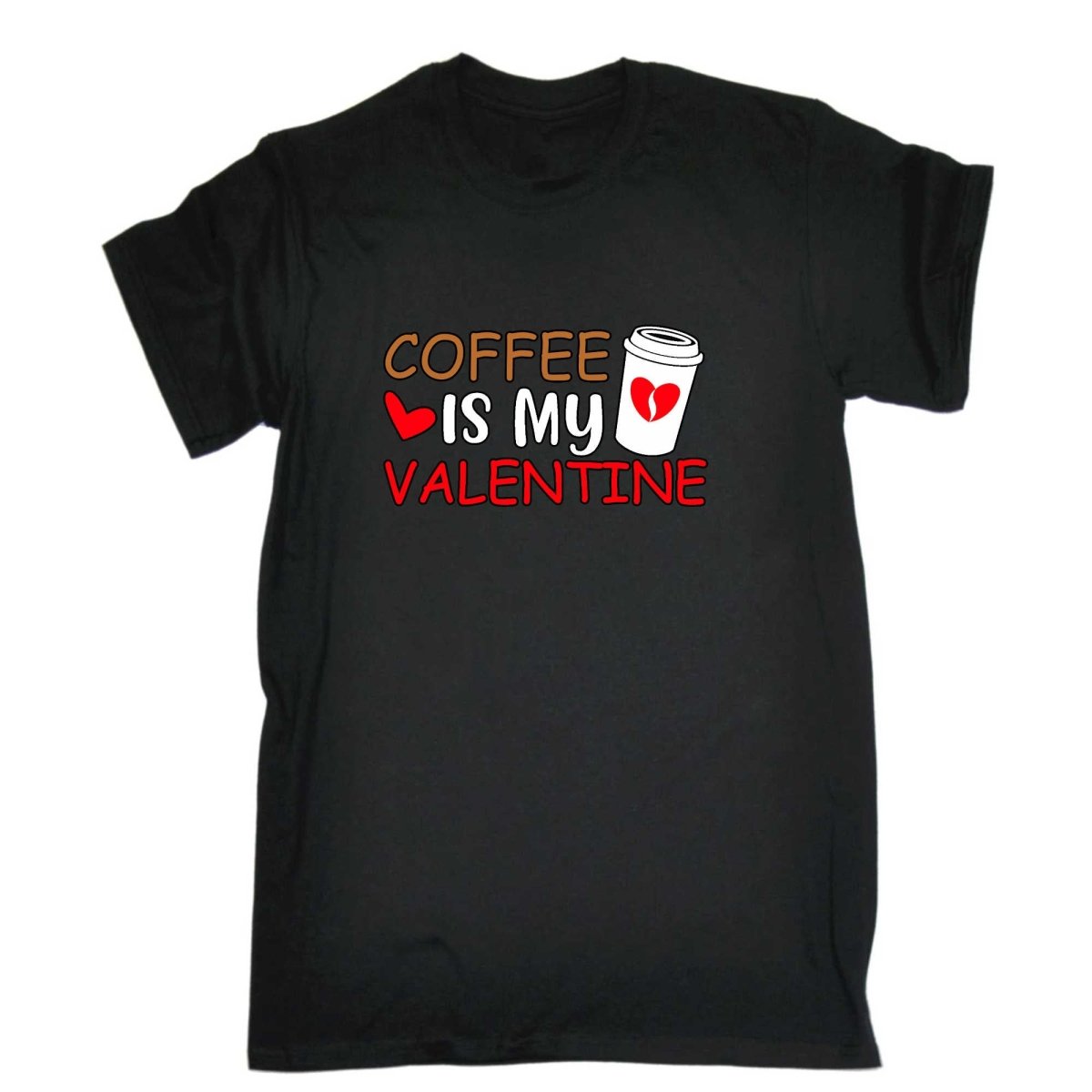 Coffee Is My Valentine Valentines Day - Mens Funny T-Shirt Tshirts - 123t Australia | Funny T-Shirts Mugs Novelty Gifts