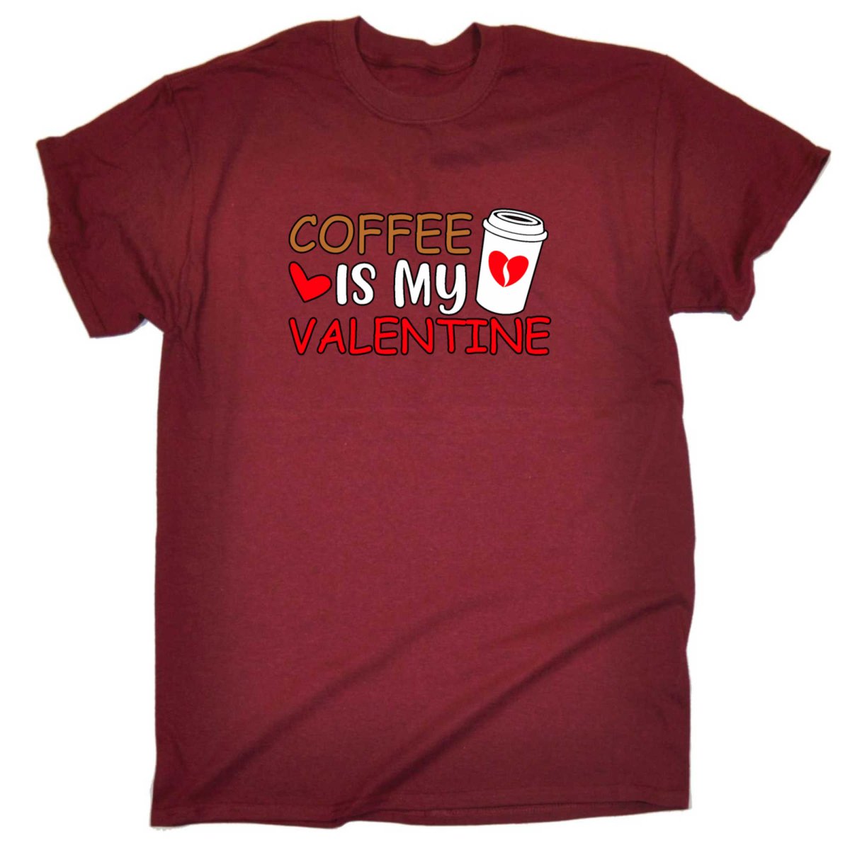 Coffee Is My Valentine Valentines Day - Mens Funny T-Shirt Tshirts - 123t Australia | Funny T-Shirts Mugs Novelty Gifts
