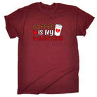 Coffee Is My Valentine Valentines Day - Mens Funny T-Shirt Tshirts - 123t Australia | Funny T-Shirts Mugs Novelty Gifts