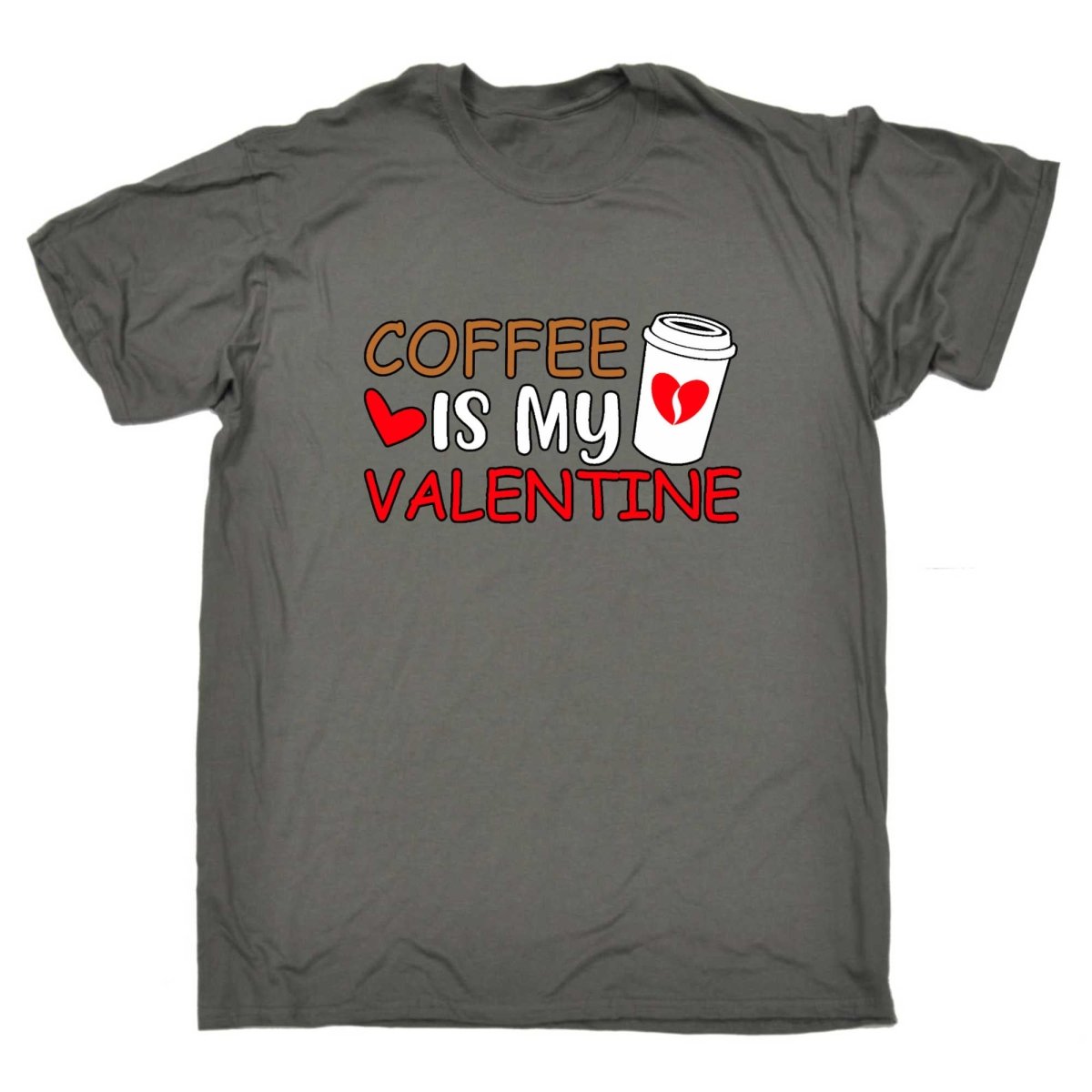 Coffee Is My Valentine Valentines Day - Mens Funny T-Shirt Tshirts - 123t Australia | Funny T-Shirts Mugs Novelty Gifts
