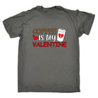 Coffee Is My Valentine Valentines Day - Mens Funny T-Shirt Tshirts - 123t Australia | Funny T-Shirts Mugs Novelty Gifts