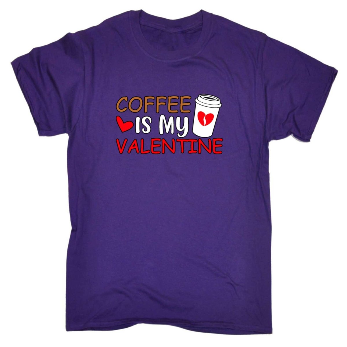 Coffee Is My Valentine Valentines Day - Mens Funny T-Shirt Tshirts - 123t Australia | Funny T-Shirts Mugs Novelty Gifts