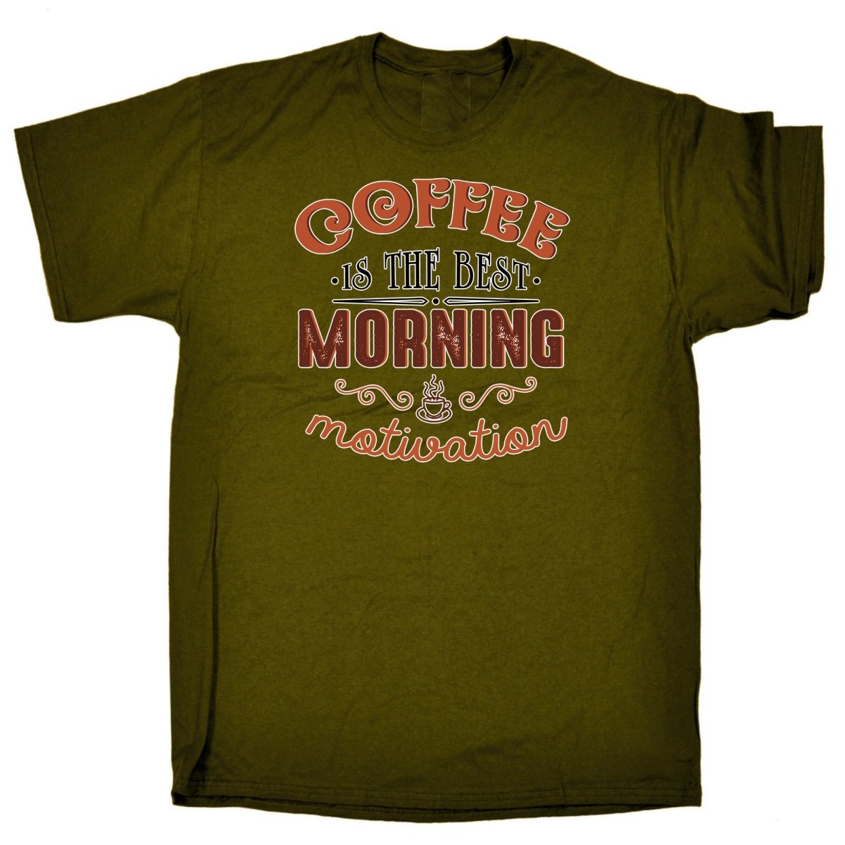 Coffee Is The Best Morning Motivation - Mens Funny T-Shirt Tshirts Tee Shirt - 123t Australia | Funny T-Shirts Mugs Novelty Gifts