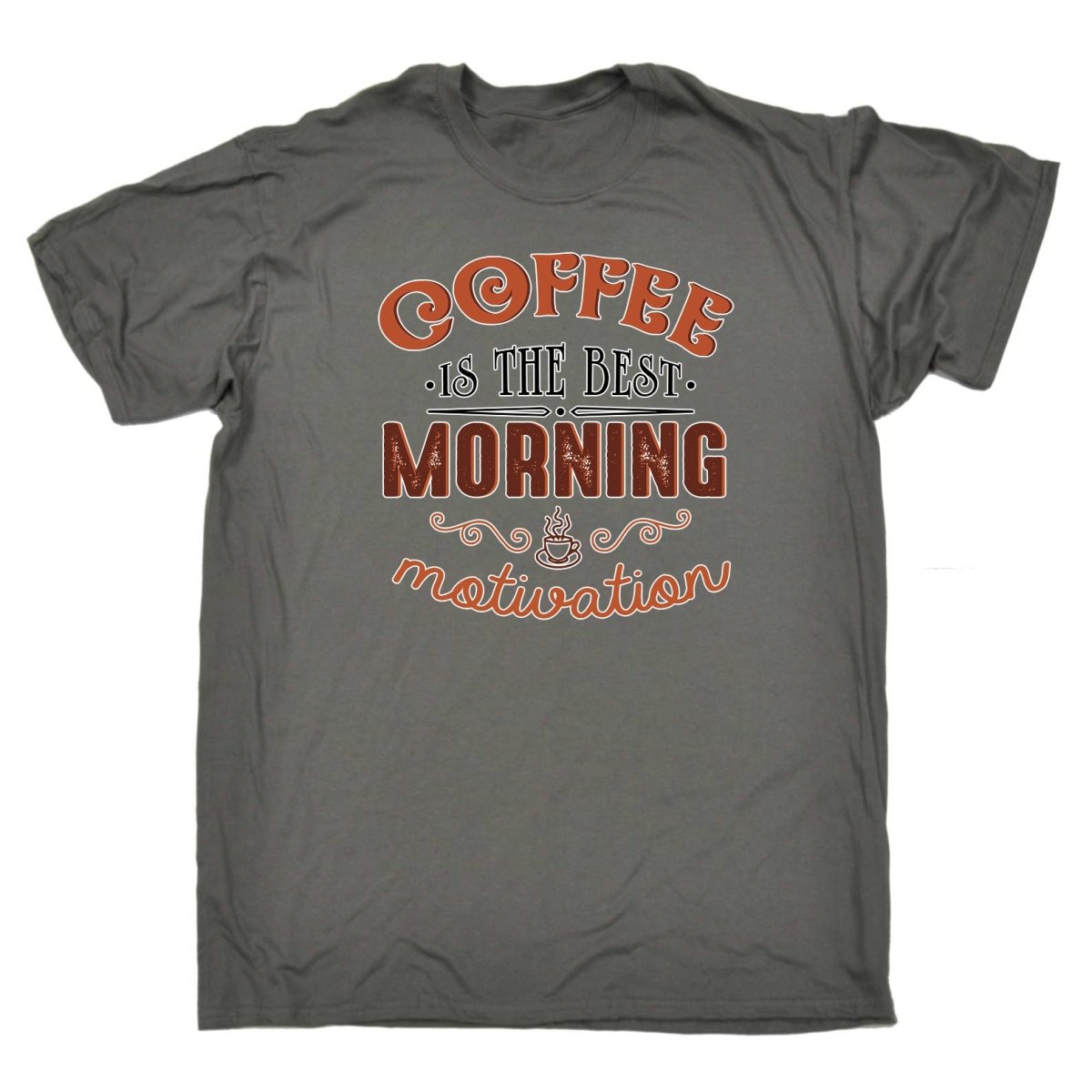 Coffee Is The Best Morning Motivation - Mens Funny T-Shirt Tshirts Tee Shirt - 123t Australia | Funny T-Shirts Mugs Novelty Gifts
