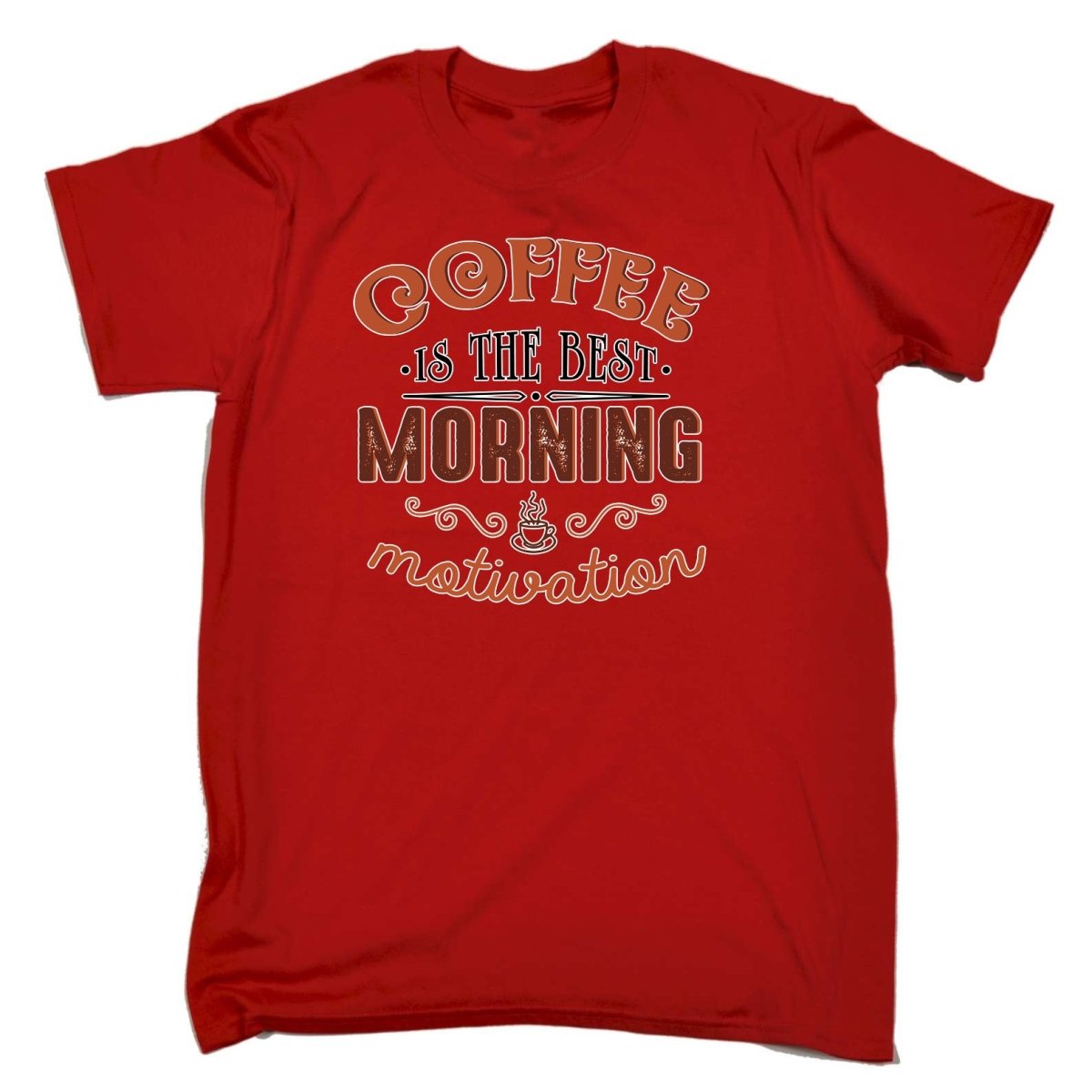 Coffee Is The Best Morning Motivation - Mens Funny T-Shirt Tshirts Tee Shirt - 123t Australia | Funny T-Shirts Mugs Novelty Gifts