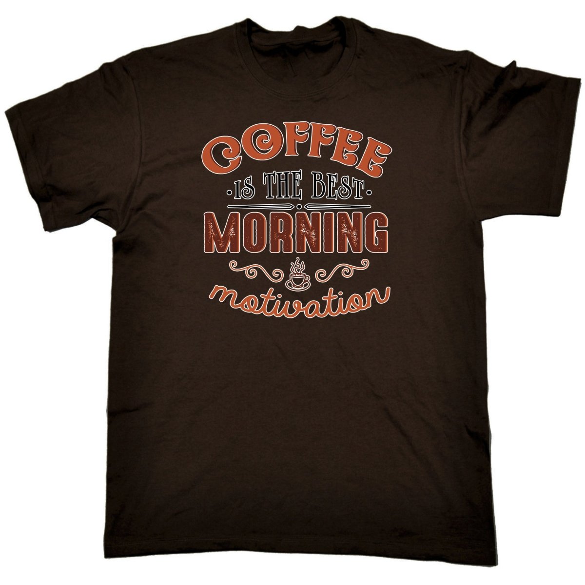 Coffee Is The Best Morning Motivation - Mens Funny T-Shirt Tshirts Tee Shirt - 123t Australia | Funny T-Shirts Mugs Novelty Gifts