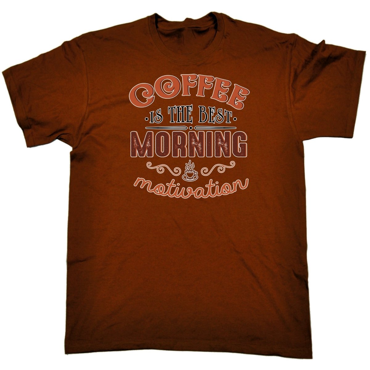 Coffee Is The Best Morning Motivation - Mens Funny T-Shirt Tshirts Tee Shirt - 123t Australia | Funny T-Shirts Mugs Novelty Gifts