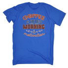 Coffee Is The Best Morning Motivation - Mens Funny T-Shirt Tshirts Tee Shirt - 123t Australia | Funny T-Shirts Mugs Novelty Gifts