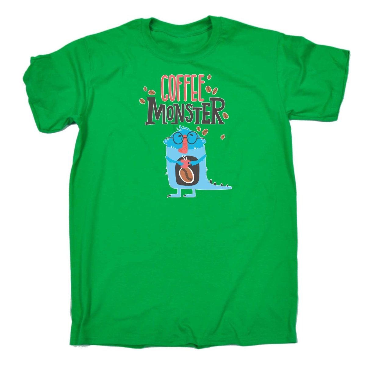 Coffee Monster - Mens Funny T-Shirt Tshirts Tee Shirt - 123t Australia | Funny T-Shirts Mugs Novelty Gifts