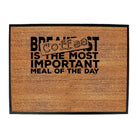 Coffee The Most Important Meal Of The Day - Funny Novelty Doormat Man Cave Floor mat - 123t Australia | Funny T-Shirts Mugs Novelty Gifts