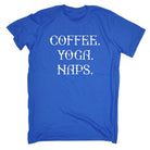 Coffee Yoga Naps - Mens Funny T-Shirt Tshirts Tee Shirt - 123t Australia | Funny T-Shirts Mugs Novelty Gifts