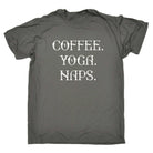 Coffee Yoga Naps - Mens Funny T-Shirt Tshirts Tee Shirt - 123t Australia | Funny T-Shirts Mugs Novelty Gifts