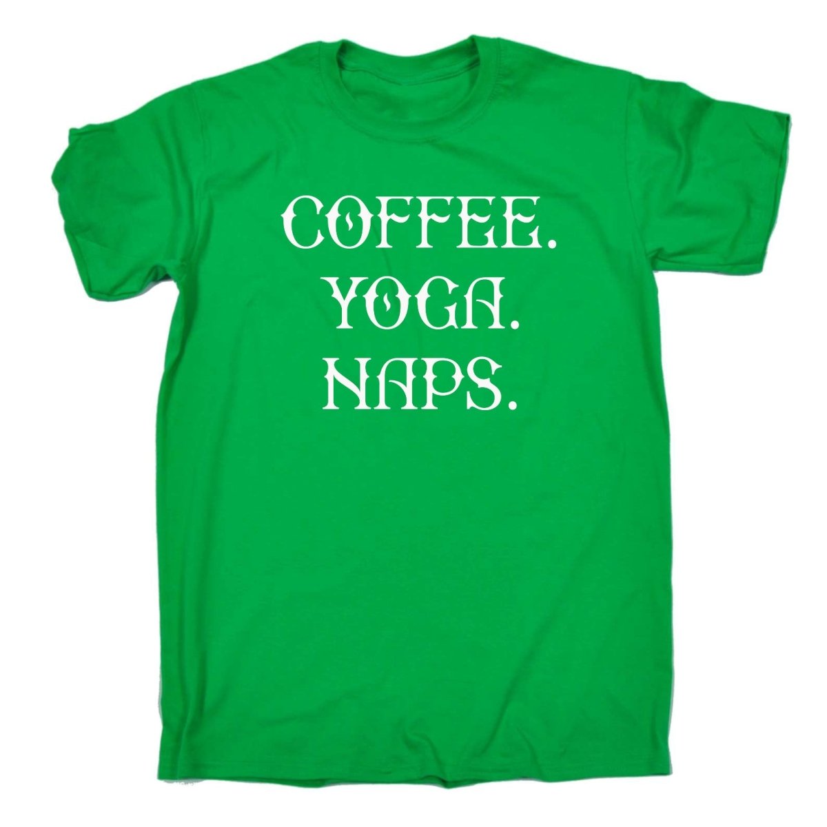 Coffee Yoga Naps - Mens Funny T-Shirt Tshirts Tee Shirt - 123t Australia | Funny T-Shirts Mugs Novelty Gifts