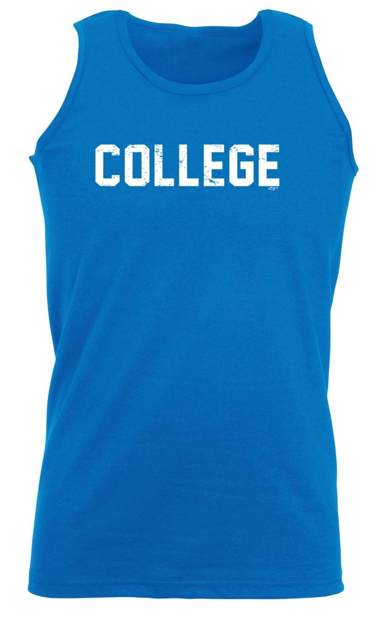College - Funny Novelty Vest Singlet Unisex Tank Top - 123t Australia | Funny T-Shirts Mugs Novelty Gifts