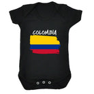 Colombia Country Flag Nationality - Babygrow Baby - 123t Australia | Funny T-Shirts Mugs Novelty Gifts