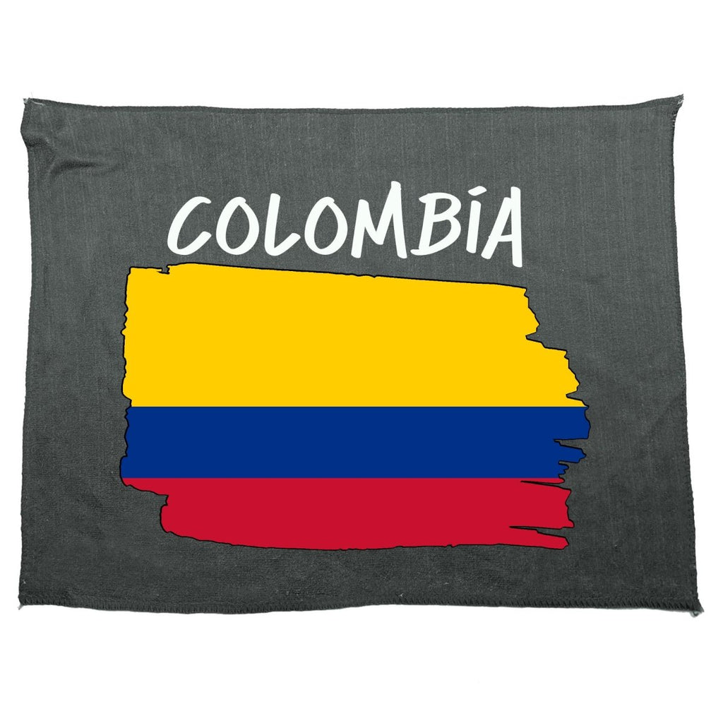 Colombia Country Flag Nationality - Gym Sports Towel - 123t Australia | Funny T-Shirts Mugs Novelty Gifts