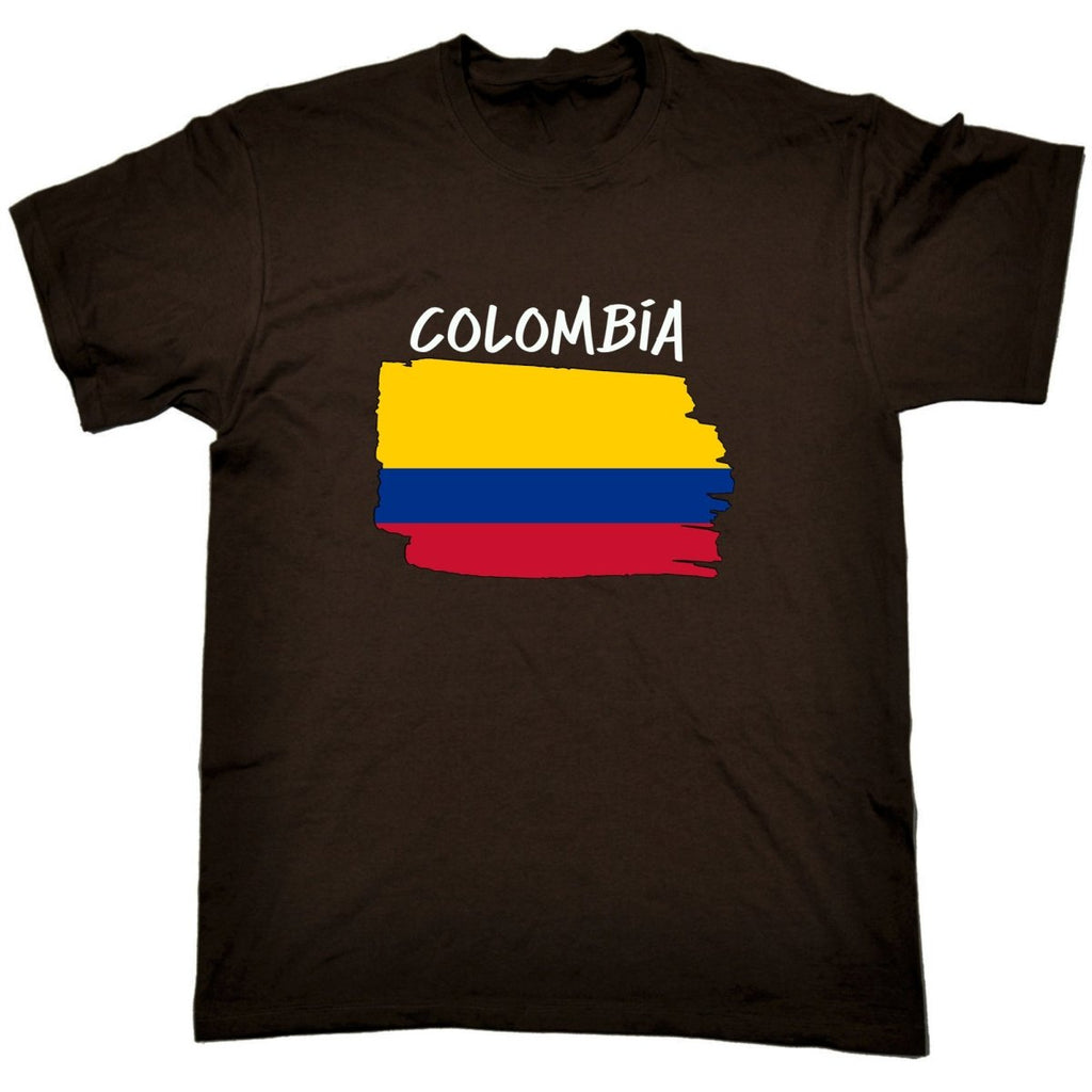 Colombia - Country Flag Nationality Mens T-Shirt T Shirt Tshirts - 123t Australia | Funny T-Shirts Mugs Novelty Gifts