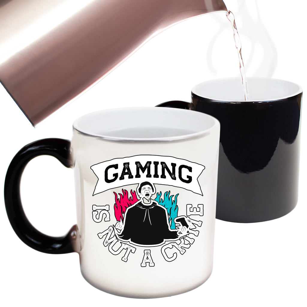 Gaming Is Not A Crime Game - Funny Colour Changing Mug