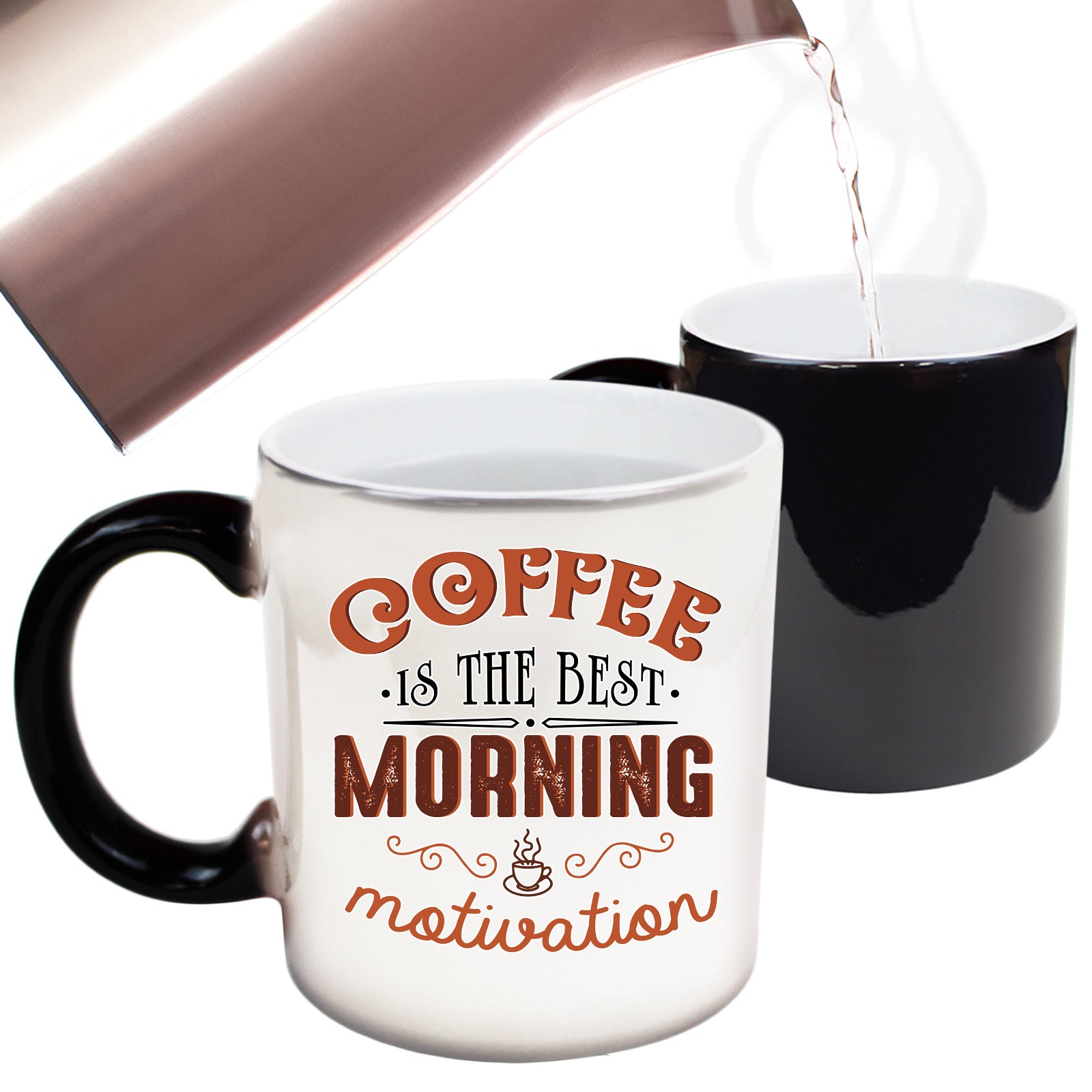 Coffee Is The Best Morning Motivation - Funny Colour Changing Mug