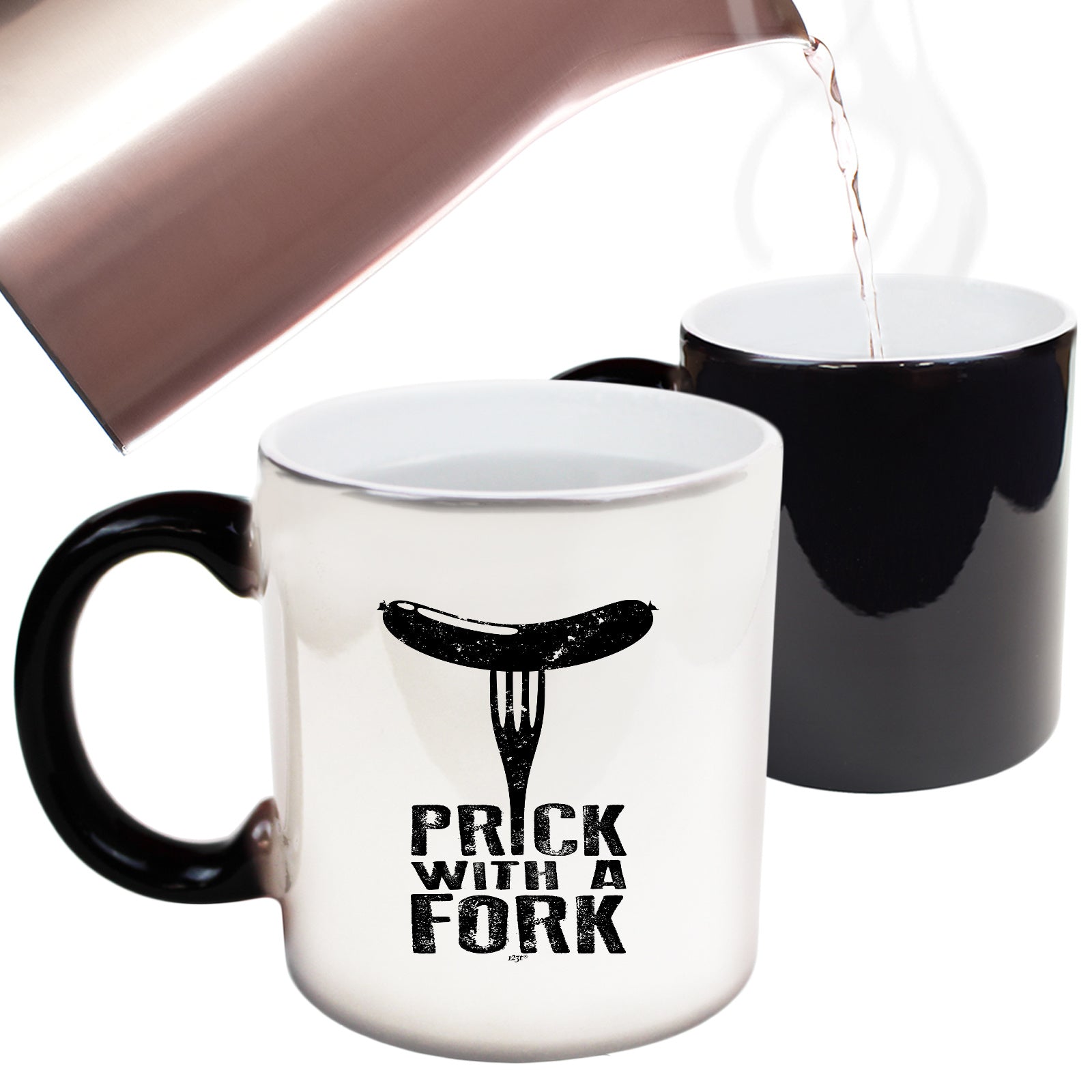Prick With A Fork - Funny Colour Changing Mug
