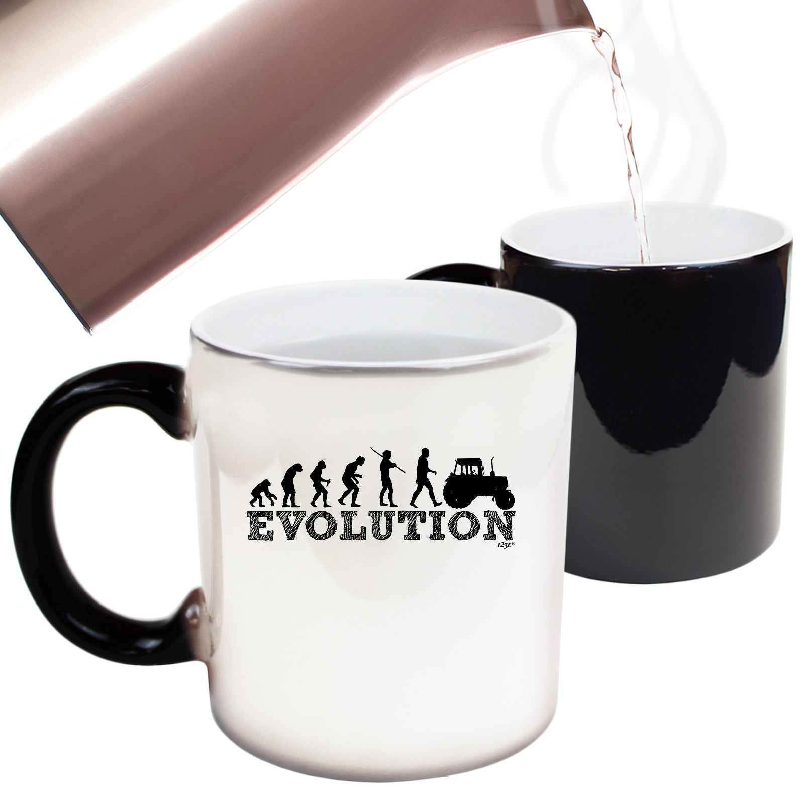 Evolution Tractor - Funny Colour Changing Mug Cup