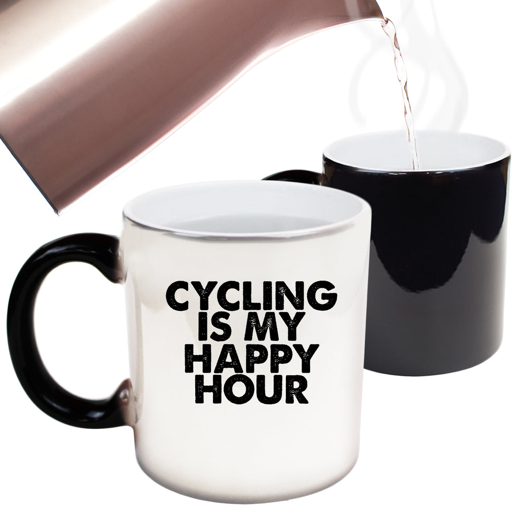 Cycling Is My Happy Hour - Funny Colour Changing Mug