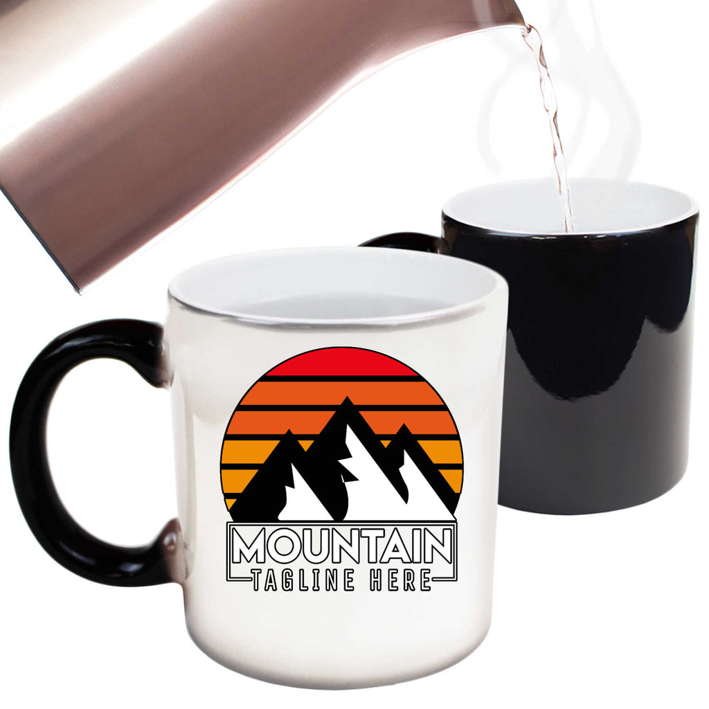Personalised Mountain Rock Climbing Custom - Funny Colour Changing Mug
