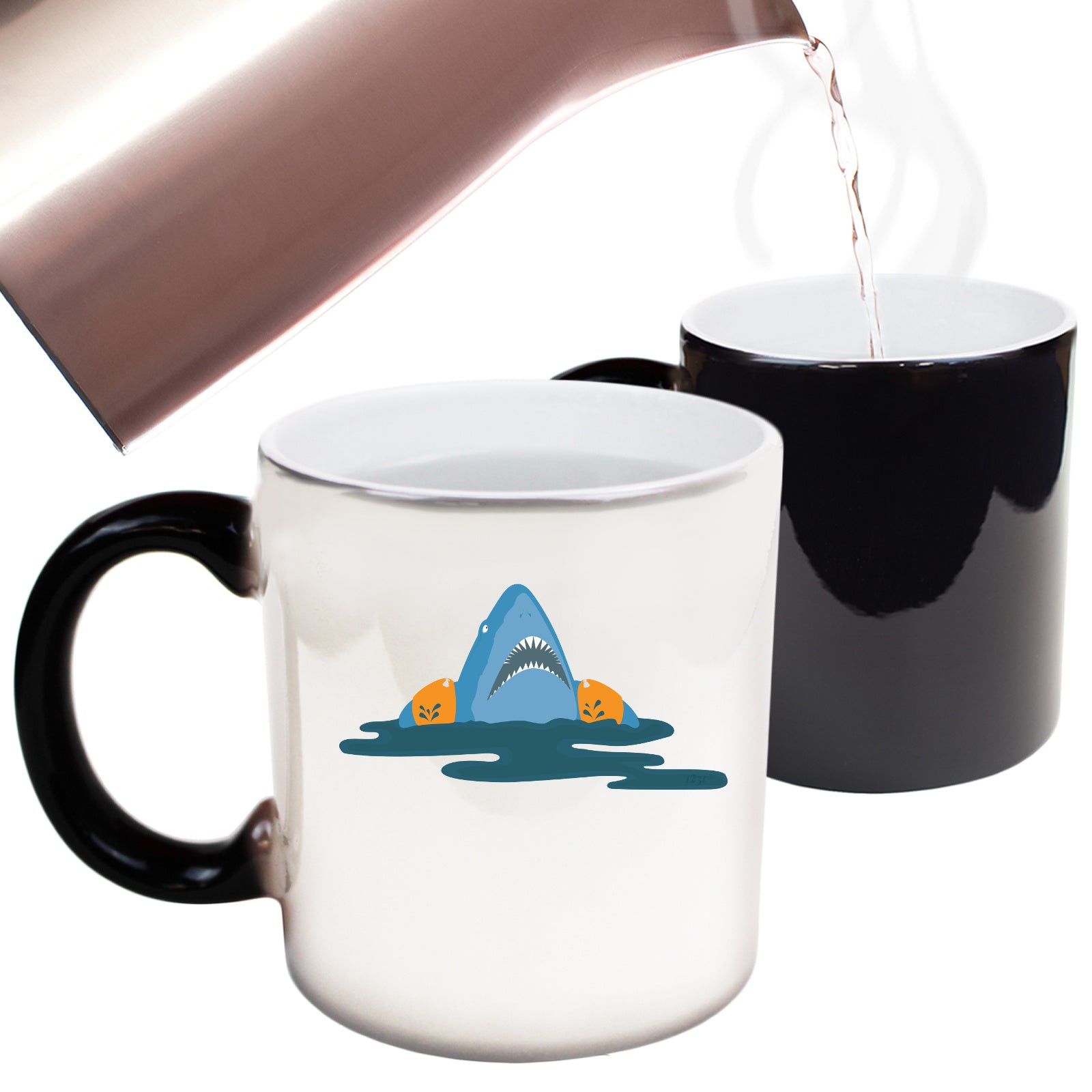 Water Wings Shark - Funny Colour Changing Mug